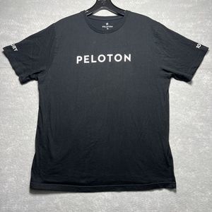 Peloton T-Shirt Mens XL X-Large Black Short Sleeve Crewneck Slim Athleisure